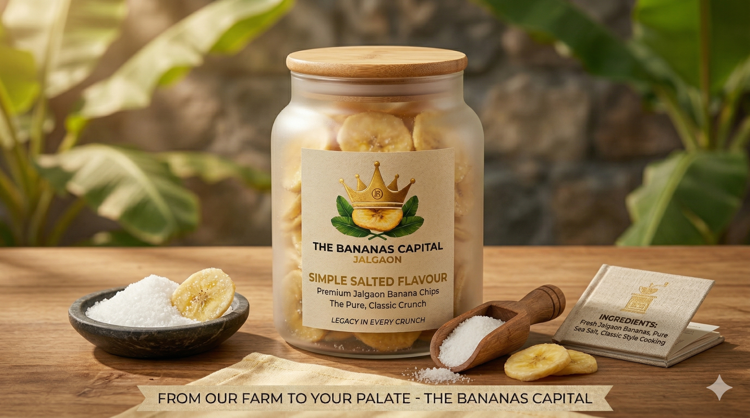 Simple Salted Banana Chips